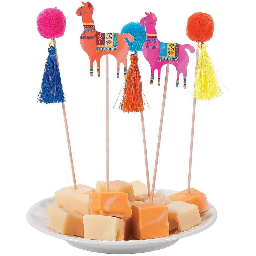 image:imageFun Express  Boho Food Picks for Cinco de Mayo  Party Supplies  Licensed Tableware  Misc Licensed Tableware  Cinco de Mayo  12 Pieces