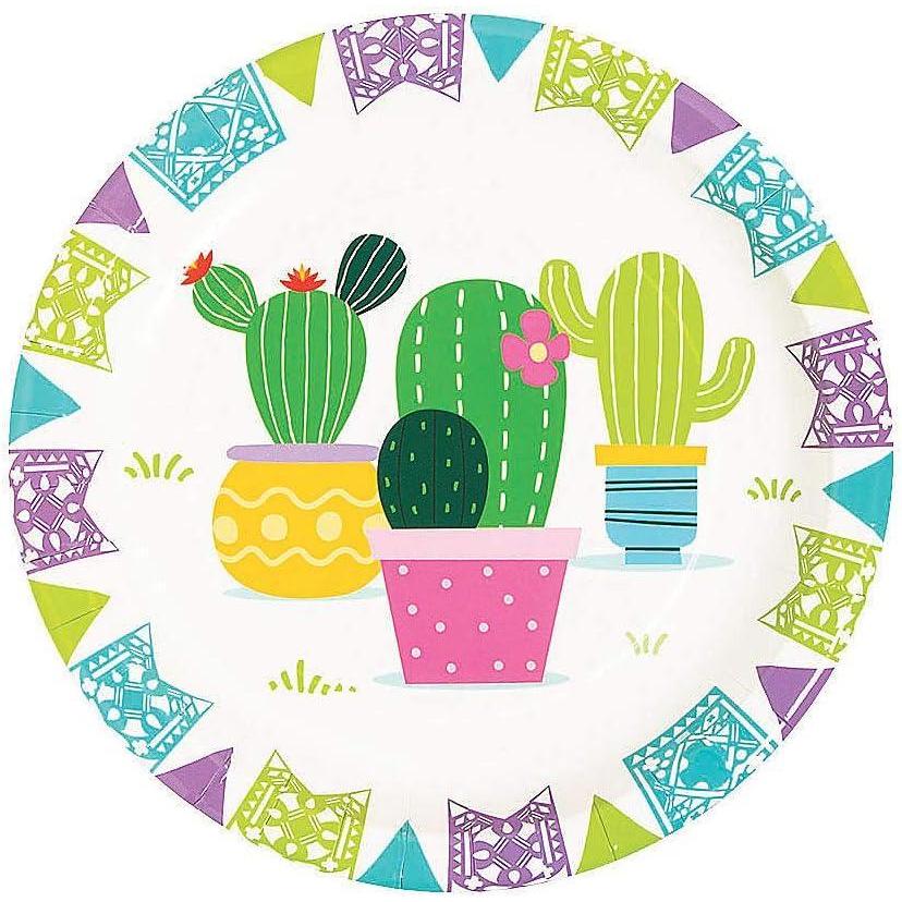 image:imageFun Express Fiesta Baby Cactus Dessert Plates 8 pieces Cinco de Mayo Party Supplies 7