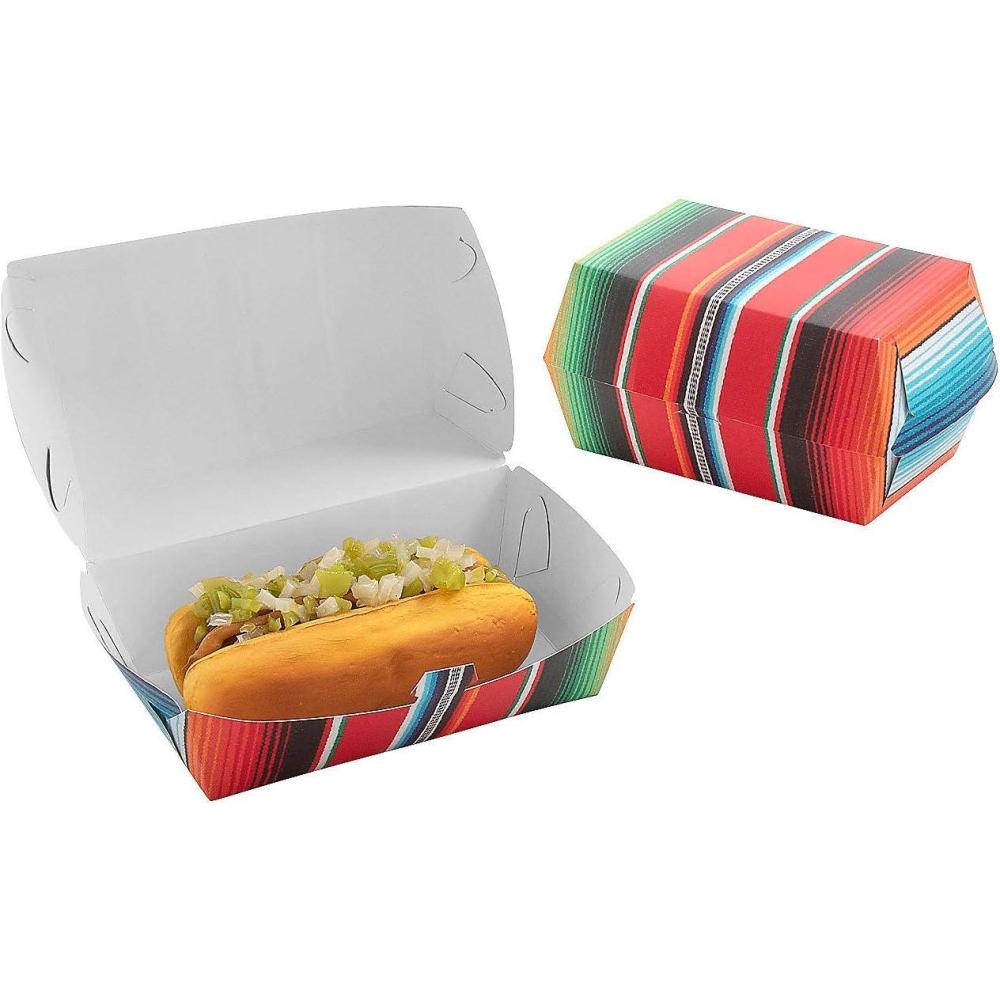 image:imageFun Express Fiesta Serape Paper Takeout Boxes Colorful Party Supplies for Snacks Treats and Party Favors Perfect for Cinco de Mayo Taco Nights amp MexicanThemed Celebrations 12 Pieces
