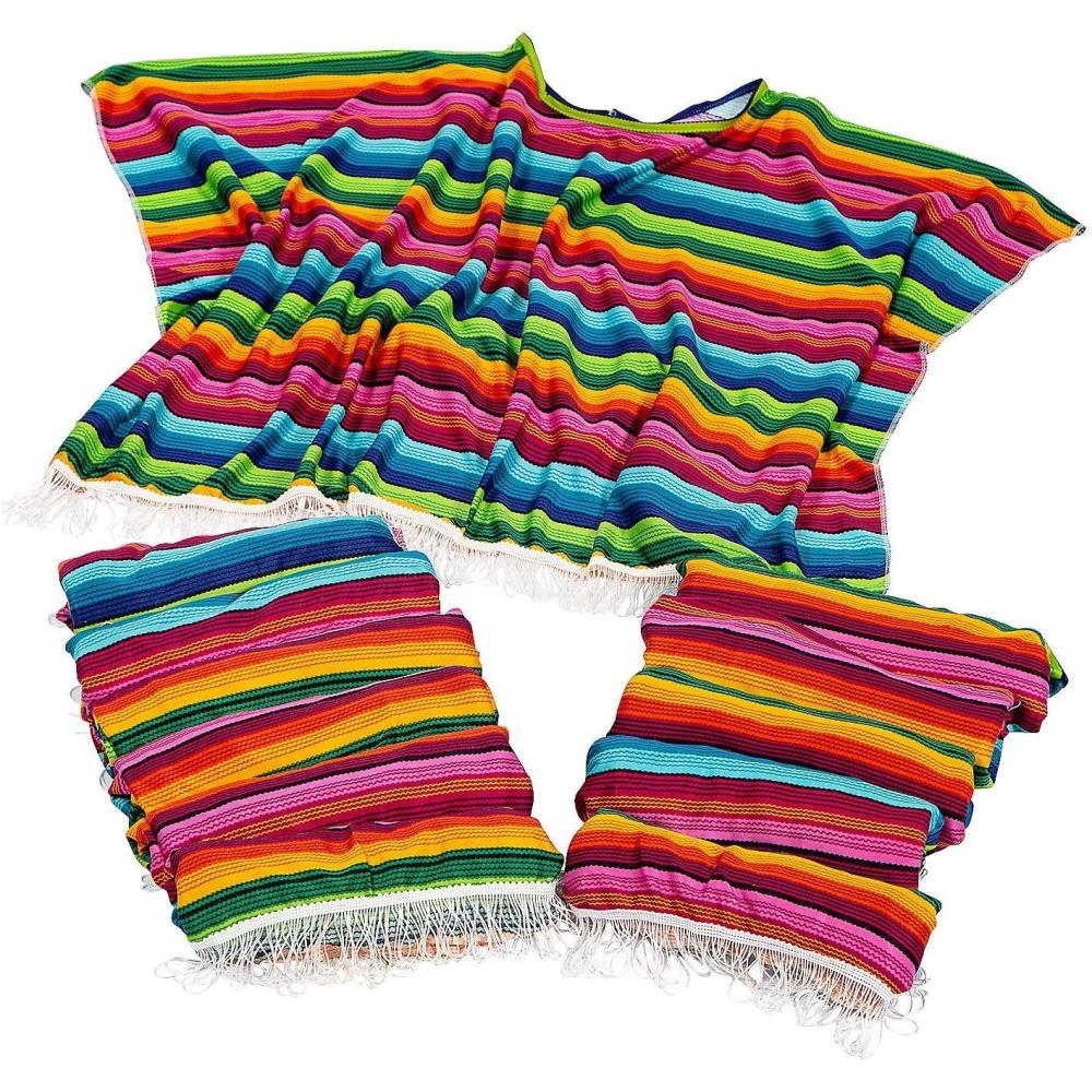 image:imageFun Express Fun Fiesta Ponchos  Vibrant amp Colorful Ponchos for Parties Festivals Cinco de Mayo Celebrations amp Themed Events  Perfect for Group Activities and MexicanThemed Festivities  12 Pieces