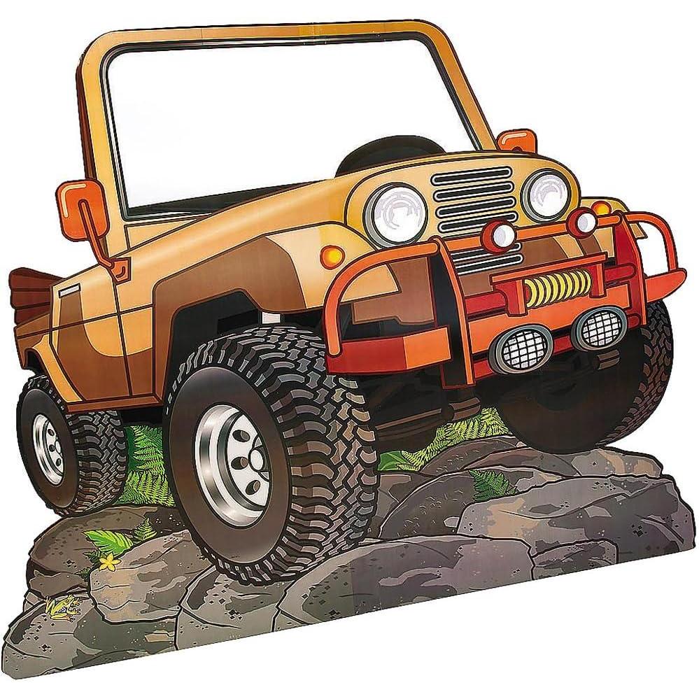 image:imageFun Express Off Road Vehicle Cardboard Stand Up 5 feet Kids Party Decor VBS Vacation Bible School SuppliesDecor