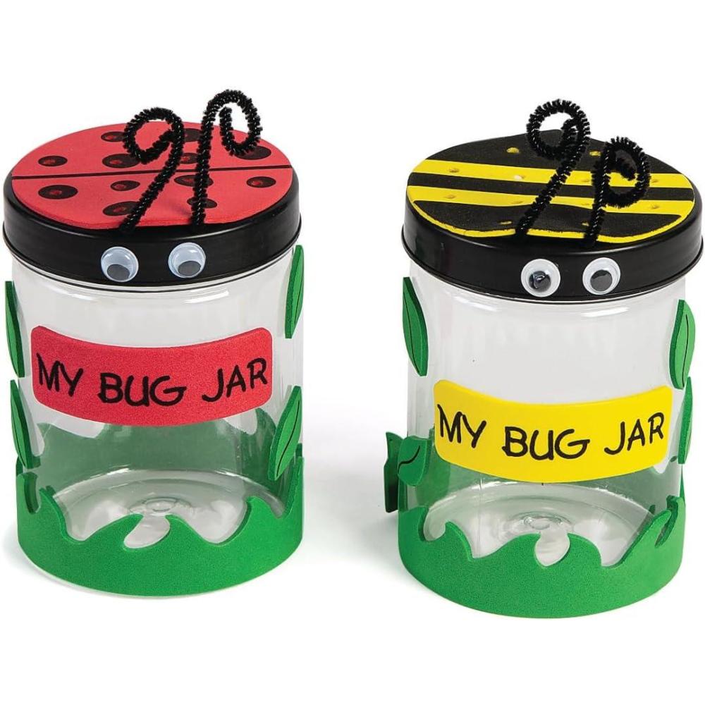 image:imageFun Express Plastic Bug Jar Craft Kit  Makes 12 Lightning Bug amp Firefly Jars for Kids  VBS Vacation Bible School Supplies amp Spring Activities  Educational Nature Exploration amp Backyard Fun