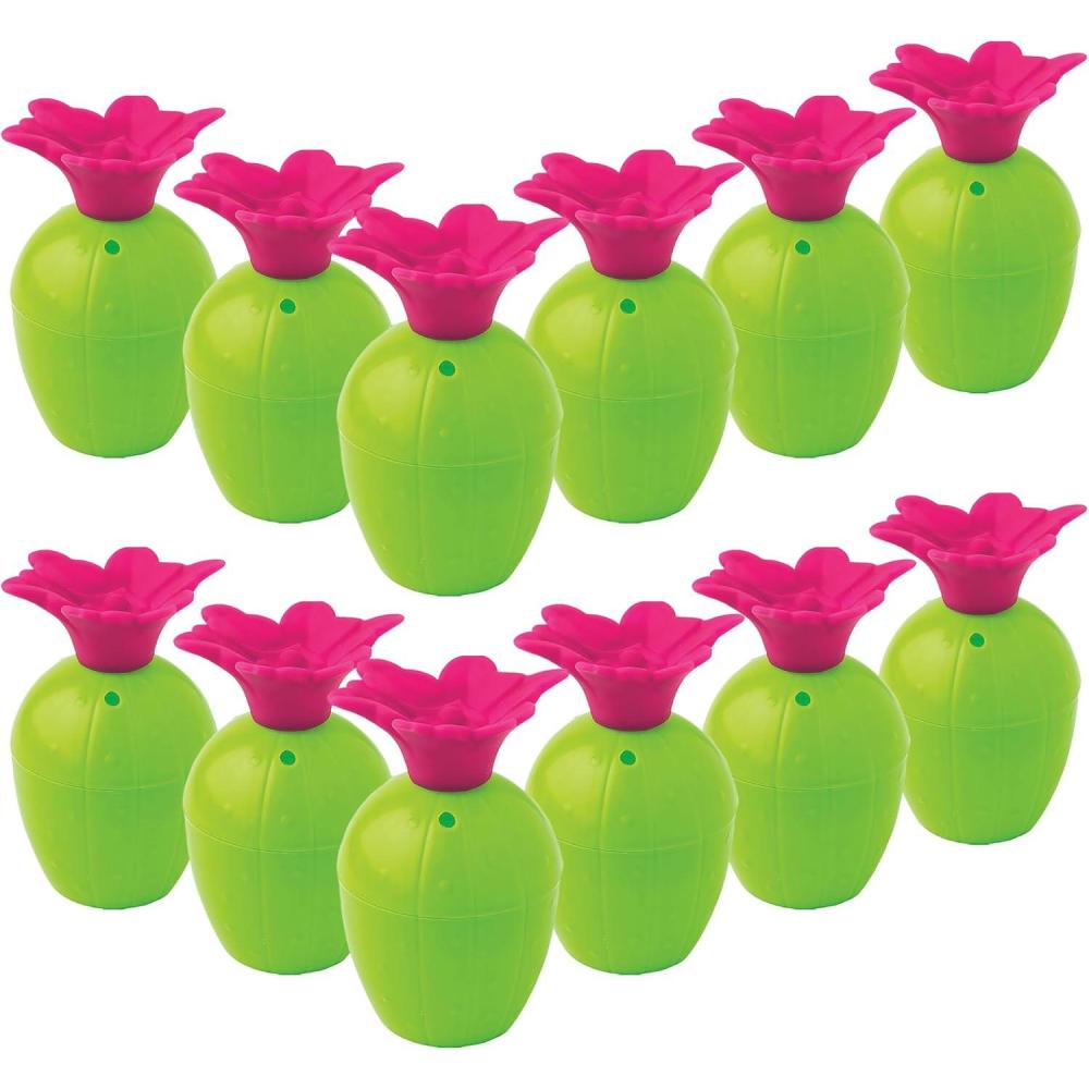 image:imageFun Express Plastic Cactus Shaped Cups  Set of 12 Each Holds 8 oz  Cinco de Mayo Party Supplies