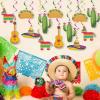Fun Express – Fiesta Fun Dizzy Danglers, 5 Count for Cinco de Mayo – Party Supplies – Print Tableware – Print Invites – Cinco de Mayo – 5 Pieces