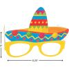 Fun Express – Fiesta Paper Sombero Glasses for Cinco de Mayo – Apparel Accessories – Eyewear – Novelty Glasses – Cinco de Mayo – 12 Pieces