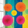 Fun Express – Fiesta Party Tissue Fans for Cinco de Mayo – Party Decor – Hanging Decor – Misc Hanging Decor – Cinco de Mayo – 12 Pieces