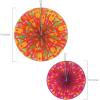 Fun Express – Lets Fiesta! Paper Hanging Fans for Cinco de Mayo – Party Decor – Hanging Decor – Lanterns – Cinco de Mayo – 6 Pieces
