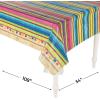 Fun Express – Serape Fiesta Tablecover for Cinco de Mayo – Party Supplies – Licensed Tableware – Misc Licensed Tableware – Cinco de Mayo – 1 Piece