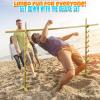 Fun Express Deluxe Limbo Game Set for Kids and Adults – Adjustable Height Bar with Sturdy Base | Perfect for Outdoor Birthday Parties, Luau Games, Lawn Activities & Family Gatherings