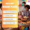 Fun Express Fiesta Party Paper Dessert Plates for Cinco De Mayo – Disposable Print Tableware Dessert Plates – Print Plates & Bowls Thanksgiving Parties and Festivities Party Supplies – 8 Pieces