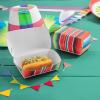 Fun Express Fiesta Serape Paper Takeout Boxes – Colorful Party Supplies for Snacks Treats and Party Favors – Perfect for Cinco de Mayo Taco Nights & Mexican-Themed Celebrations – 12 Pieces