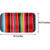 Fun Express Fiesta Serape Paper Trays – Colorful Party Supplies for Cinco de Mayo Mexican-Themed Celebrations & Taco Nights – Perfect for Serving Snacks Treats and More – 3 Pieces