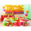 Fun Express Fiesta “TACOS” Mylar Balloons for Cinco de Mayo (5 Pieces) Party Decor, Mylar Balloons, Fiesta Party Supplies