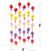 Fun Express Fiesta Tissue Flower Backdrop – Colorful and Vibrant Party Decoration for Cinco de Mayo Taco Nights & Fiesta-Themed Celebrations – Perfect for Photos Creating Festive Atmosphere – 1 Piece
