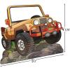 Fun Express Off Road Vehicle Cardboard Stand Up – 5 feet – Kids Party Decor – VBS Vacation Bible School Supplies/Decor