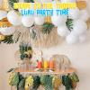 Fun Express Tiki Cups Plastic Clear Tiki Glasses for Cocktails – 24 Pack Bulk Hawaiian Party Supplies | 14oz Tiki Mugs for Luau Party Supplies & Tropical Tiki Bar Accessories | BPA-Free Drinkware