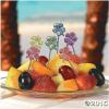 72 Hibiscus Flower Food Cocktail Cupcake Picks for Luau Parties