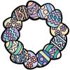 Color Your Own Fuzzy Easter Egg Wreath – Makes 12 – DIY Crafts for Kids