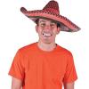 Fun Express – Adult Bright Stripe Sombrero Asst for Cinco de Mayo – Apparel Accessories – Hats – Straw Hats – Cinco de Mayo – 12 Pieces
