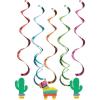 Fun Express – Fiesta Fun Dizzy Danglers, 5 Count for Cinco de Mayo – Party Supplies – Print Tableware – Print Invites – Cinco de Mayo – 5 Pieces