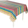 Fun Express – Serape Fiesta Tablecover for Cinco de Mayo – Party Supplies – Licensed Tableware – Misc Licensed Tableware – Cinco de Mayo – 1 Piece