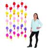 Fun Express Fiesta Tissue Flower Backdrop – Colorful and Vibrant Party Decoration for Cinco de Mayo Taco Nights & Fiesta-Themed Celebrations – Perfect for Photos Creating Festive Atmosphere – 1 Piece