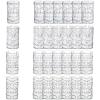 Fun Express Tiki Cups Plastic Clear Tiki Glasses for Cocktails – 24 Pack Bulk Hawaiian Party Supplies | 14oz Tiki Mugs for Luau Party Supplies & Tropical Tiki Bar Accessories | BPA-Free Drinkware