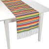 Mexican Woven Serape Table Runner 17 x 90 Inch for Mexican Party Decorations – Cinco de Mayo