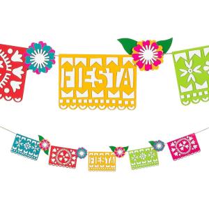 Cinco de Mayo Paper Garland Craft Kit, Makes 3