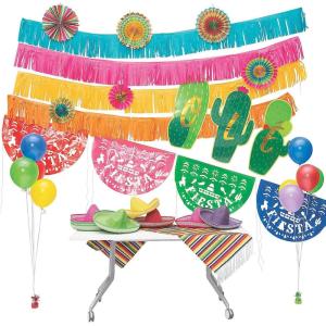 Fiesta Party Decor Kit – Party Decor – 77 Pieces-Cinco De Mayo Party Supplies, Fiesta Themed Events