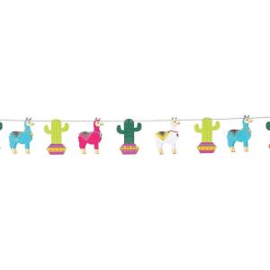 Fun Express – Fiesta Cactus Llama Garland for Cinco de Mayo – Party Decor – Hanging Decor – Garland – Cinco de Mayo – 1 Piece