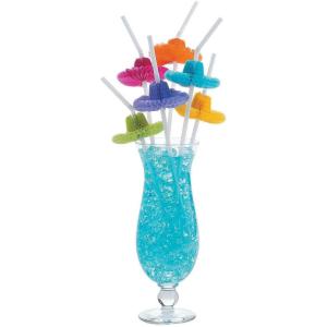 Fun Express – Sombrero Tissue Straws for Cinco de Mayo – Party Supplies – Drinkware – Straws – Cinco de Mayo – 12 Pieces