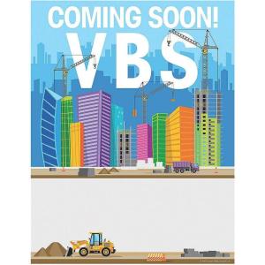Fun Express Construction Vbs Promotional Poster – 6 Pieces – Educational and Learning Activities for Kids