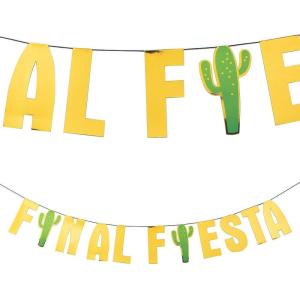 Fun Express Final Fiesta Bachelorette Garland – Vibrant Party Decor for Cinco de Mayo Bachelorette Parties Taco Nights & Fiesta Celebrations – Perfect for Festive Decor & Photo Backdrops – 1 Piece