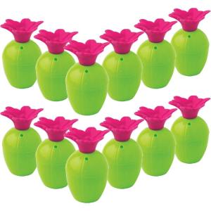 Fun Express Plastic Cactus Shaped Cups – Set of 12, Each Holds 8 oz – Cinco de Mayo Party Supplies