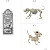 Bad Dog Skeleton Cemetery Halloween Decorating Kit – 4 Pieces