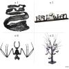 Halloween Bats & Skeletons Tabletop Decorating Kit – 10 Pieces