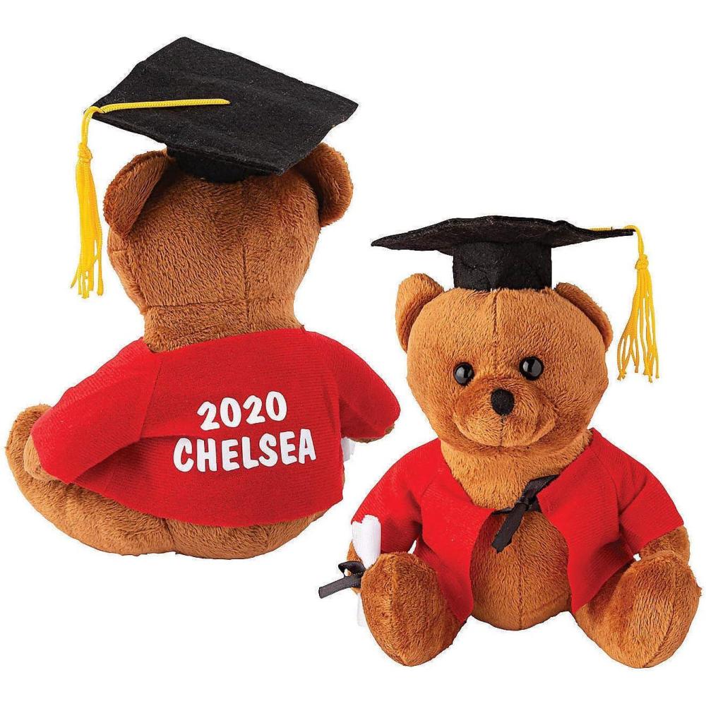 image:imageFun Express Personalized Graduation Stuffed Bear Red Toys 1 Piece