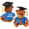 Fun Express Personalized Graduation Stuffed Bear with Blue Shirt – Toys – 1 Piece