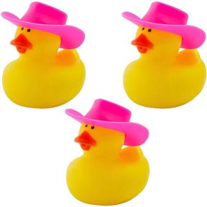Pink Cowboy Hat Rubber Ducks Kit Assortment May Vary