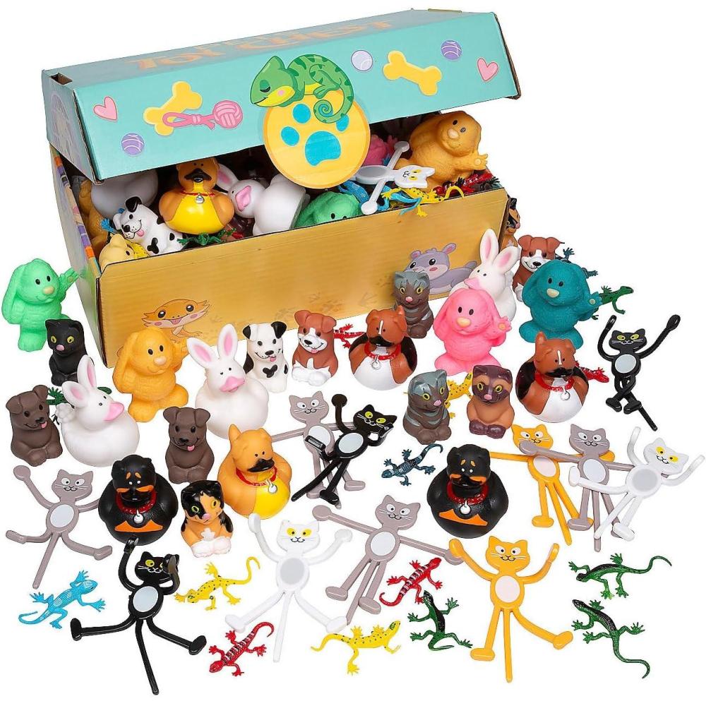 image:imageFun Express Animal Characters Treasure Chest Assortment Bulk 120 Pc