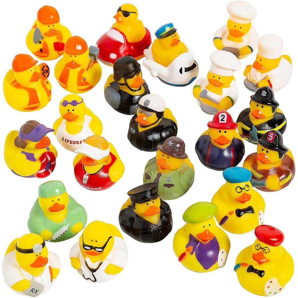 image:imageFun Express Career Rubber Duck Assortment 2 Bulk 96 Pc