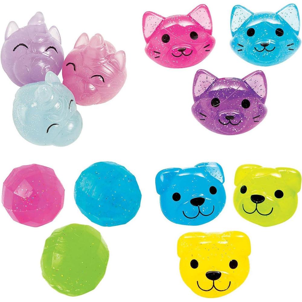 image:imageFun Express Shaped Bouncy Ball Assortment Bulk 48 Pc