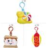 Fun Express 36 Pieces Stuffed Novelty Character Backpack Clips Kit