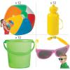 Fun Express A Day at The Beach Boredom Buster Kit – 48 Pc