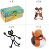 Fun Express Animal Characters Treasure Chest Assortment – Bulk 120 Pc