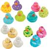 Fun Express Bright & Colorful Pattern Rubber Ducks Assortment – 2″ – Bulk 48 Pc