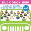 Fun Express Military Rubber Duckies Assortment – Toys – 48 Pieces