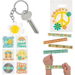 Fun Express Groovy Party Favor Kit, 108 Pieces