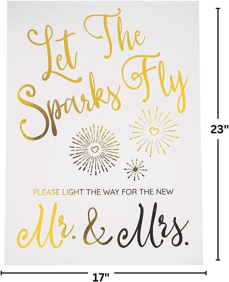 image:imageFun Express Let Sparks Fly Sparkler Sign Colorful SparklerShaped Party Decor for Weddings Birthdays and Special Celebrations EyeCatching Festive Design to Light Up Your Event 1 Piece